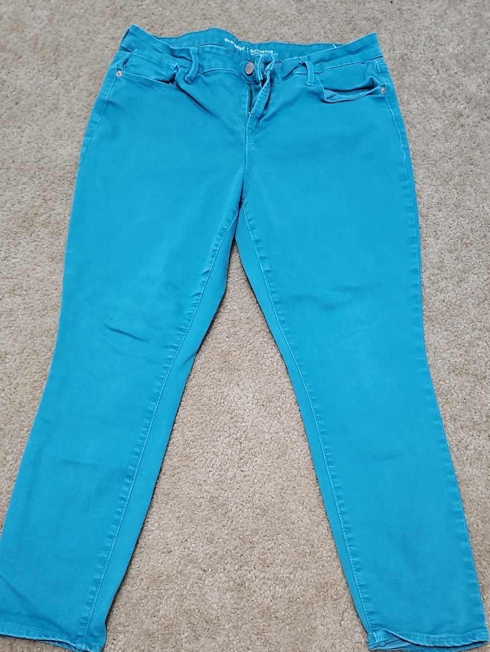 Old Navy Teal Skinny Jeans Teal,14R